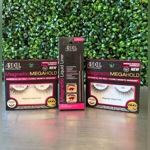 Ardell Professional Magnetic MegaHold Eyelashes & Liner bundle